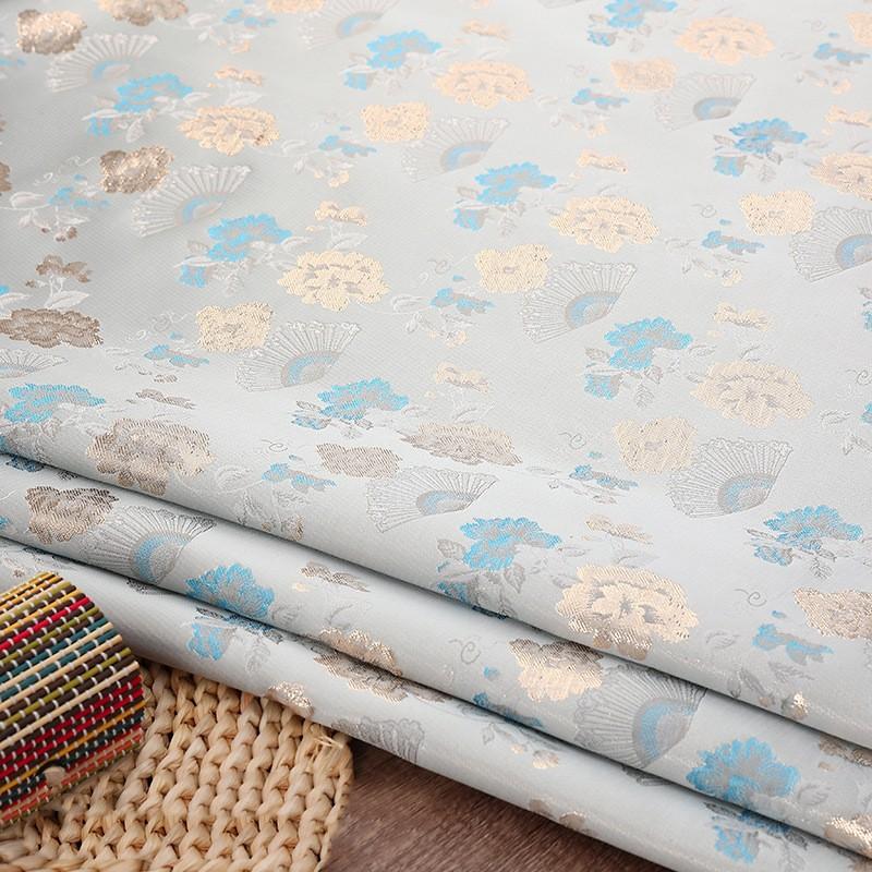 100x150cm Brocade Jacquard Fabric Satin Clothing Hanfu Sewing Fabric Cloth DIY Material Dress Hanfu Pajamas Clothes Supplies