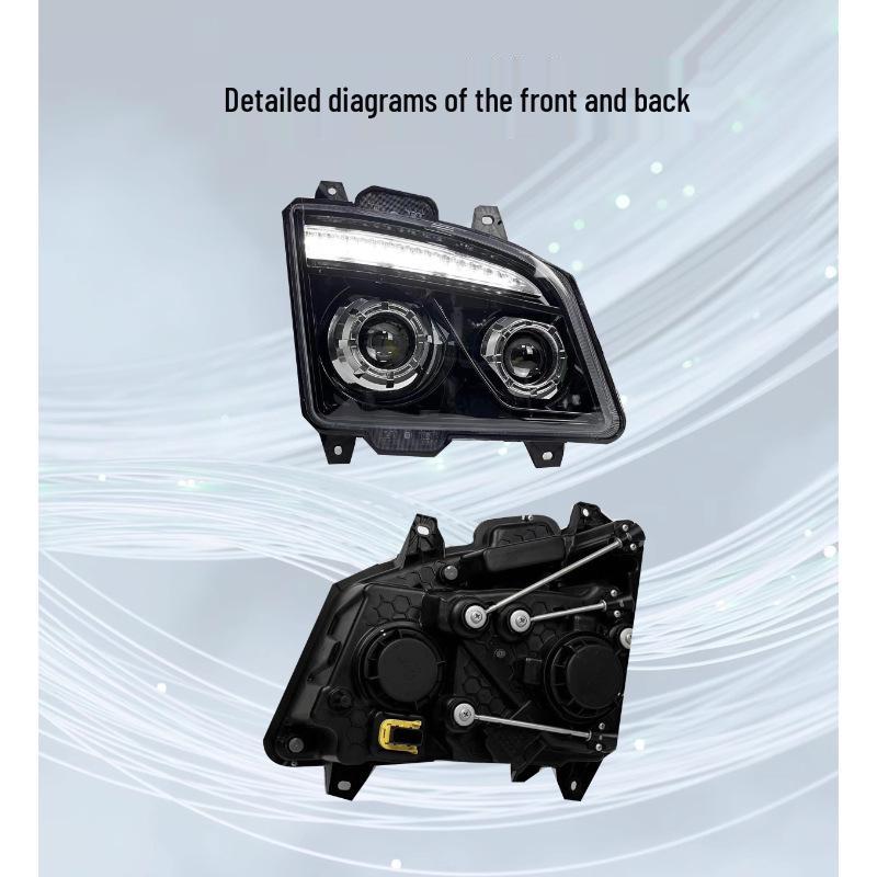Jiefang JH6 Heavy-Duty Truck Dual-Lens LED Headlight Assembly Upgrade