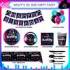 Music Party Decorations,140pcs Music Birthday Party Decorations Tableware-Music Balloons Plates Etc Music Theme Party Decor Supplies, for 16 Guests