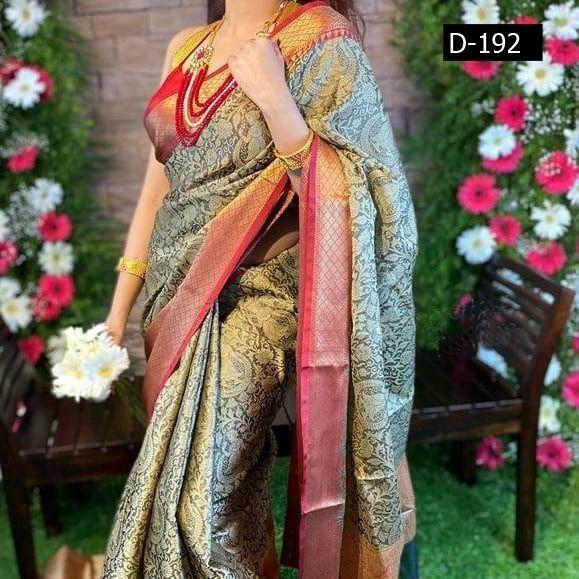 Beautiful Rich Pallu And Jacquard Work On All Over Saree