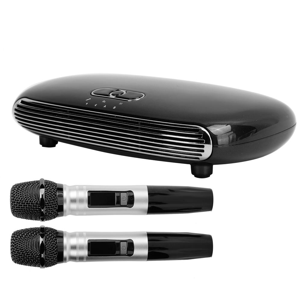 K8 Fibre Coaxial Wireless Bluetooth 5.0 Home Mic Echo Mixing System Microphone with Karaoke BoxUK
