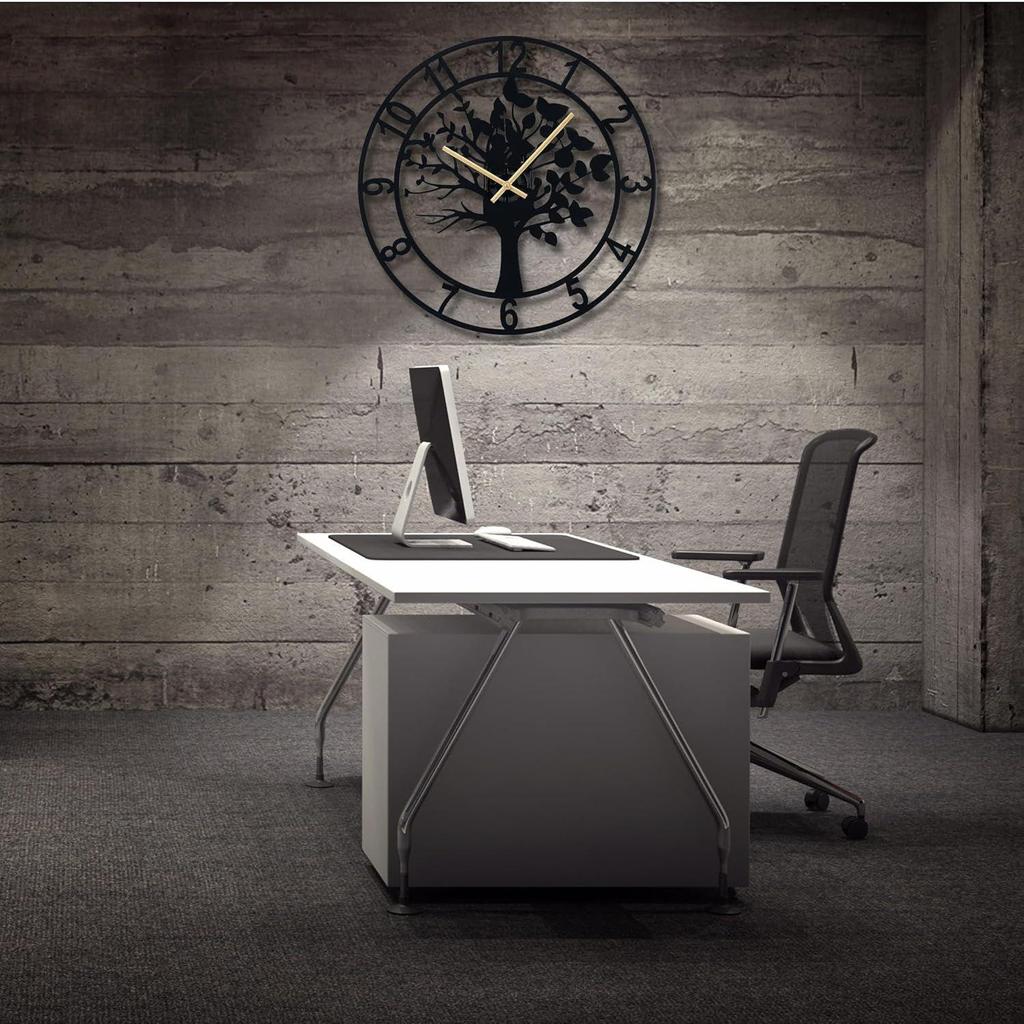 Metallic Analog Wall Clock for Home, Office, Living Room, Bedroom, Kids Room and Kitchen Big Size Stylish Latest Home Decor | (Battery Included)