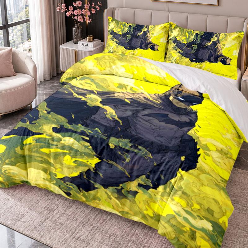 Batman 3Pcs Bedding Set Duvet Cover With Two Pillowcases For Bedroom Home Decoration