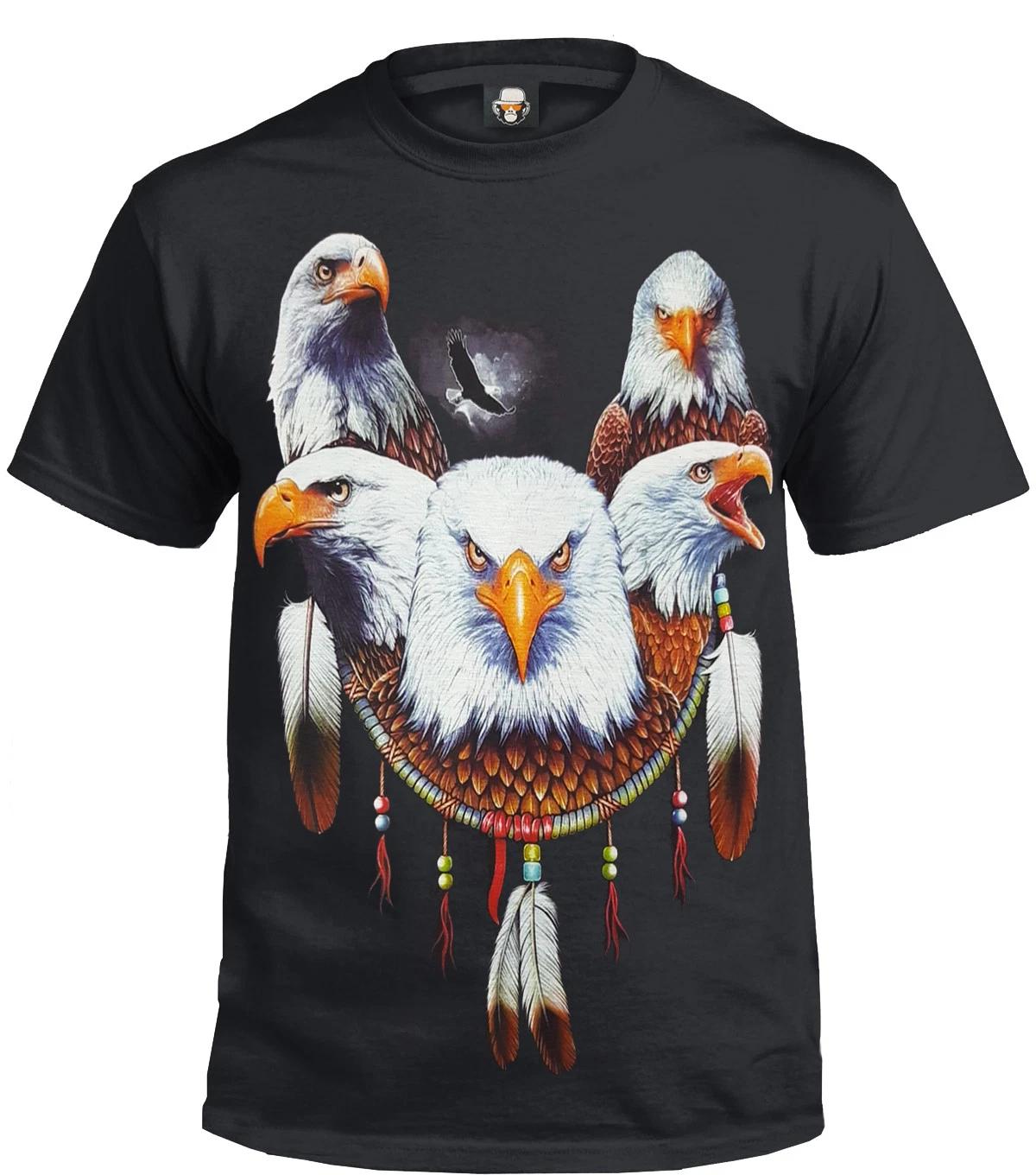 

EAGLE EYE T-Shirt/Native Indian/Spirit/Eagles/Wings/Wild/Dream catcher/Gift/Top 4XL