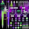97Pcs Beadable Ballpoint Pen Set for Student Teacher Graduation Present, Halloween Party Supply, with Lobster Clasps