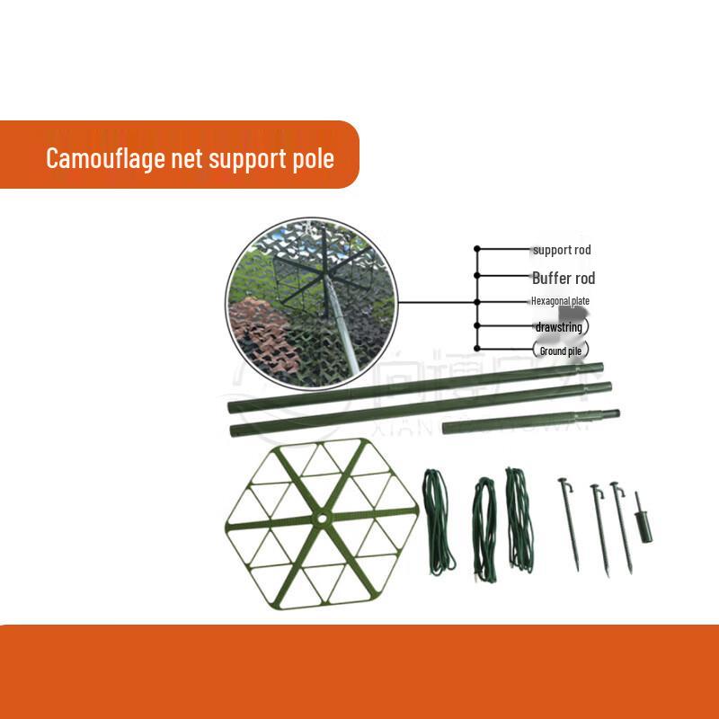 Camouflage Net Support Pole Kit 1