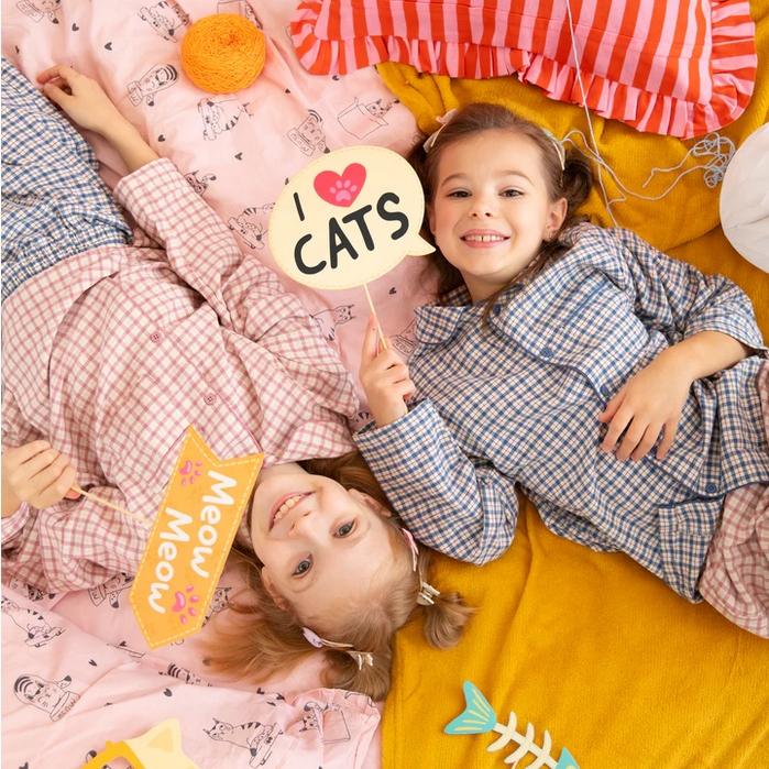 Photo Props For Pictures Colorful Kittens Cats Birthday Party Photo Booth 14 Pcs