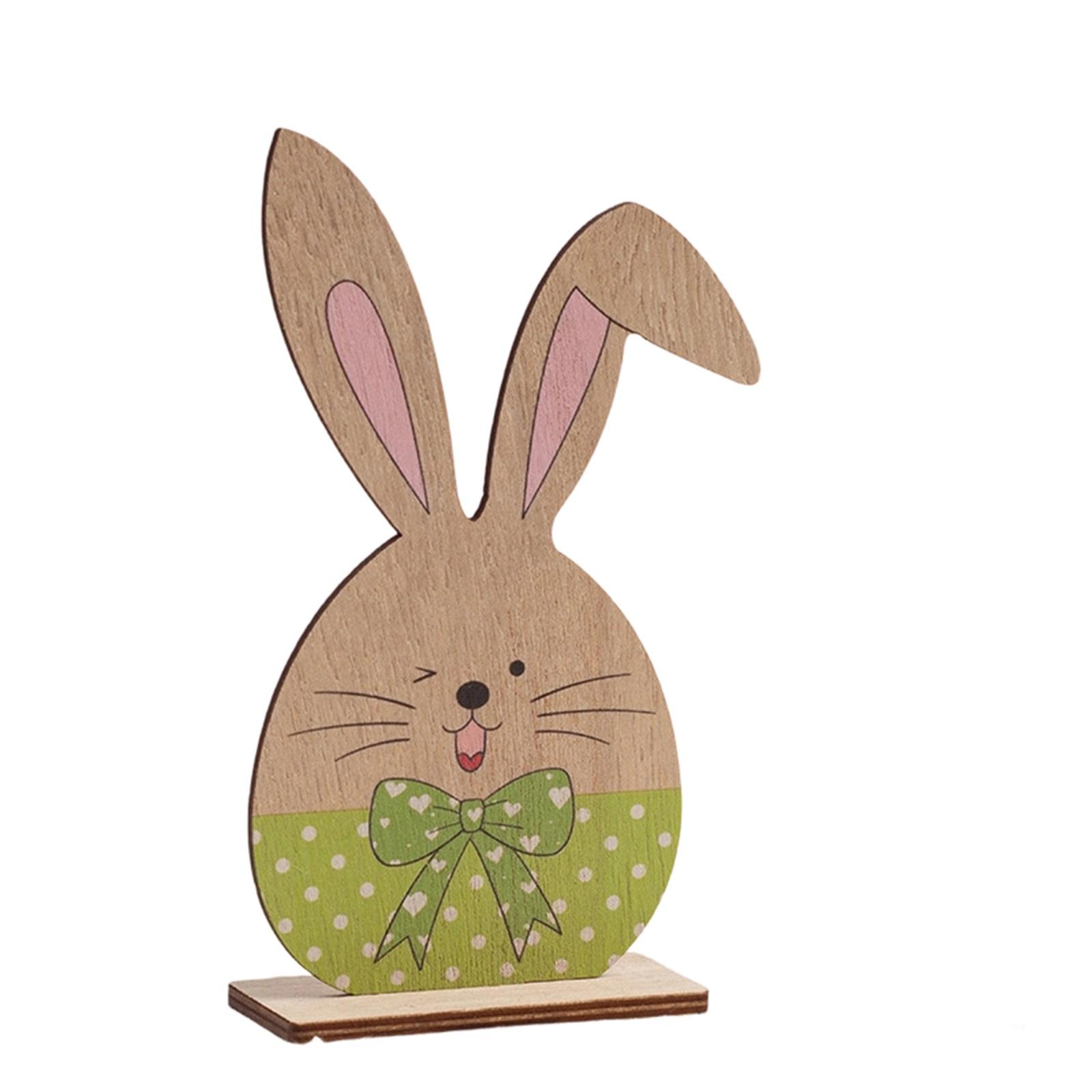

Easter Bunny 3D Figurine Painted Desktop Decoration