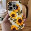 Custodia Marrone Girasole Litchi Per iPhone 17 Custodie iPhone 16 Pro Max 15 14 13 12 11 XS X XR 7 8 16 Plus 16E 17E Cover