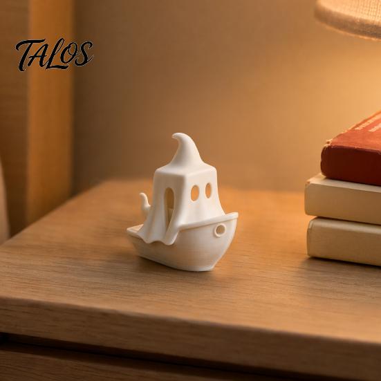 Healing Aesthetic Decor 3D Printed Ghost/Pumpkin Boat Figurine, Creative Ghost Ornament, Mini Pumpkin Halloween Decoration Desktop Decoration,