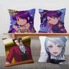 GAME Ace Attorney Cartoon Series Square Pillowcase Soft Waist Sofa Cushion Cover Bedroom Room Pillowcase