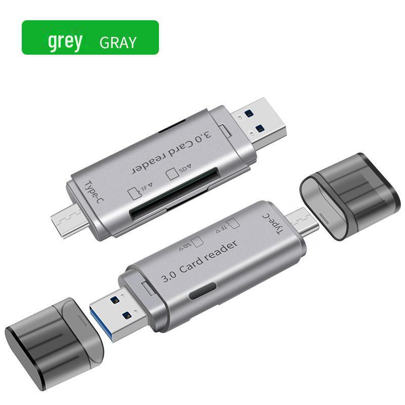 Typ-C auf USB 3.0 All-in-One-Dual-Use-OTG-Kartenleser für SD/TF-Karten