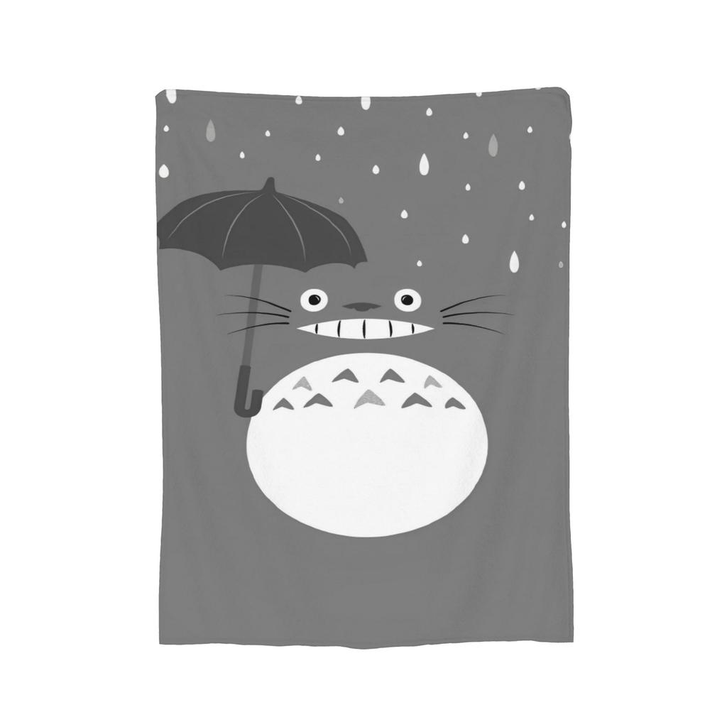 Traditional Nekobasu Knitted Blankets Japanese T-Totoros Catbus Fleece Throw Blanket Bedding Couch Portable Soft Warm Bedspreads
