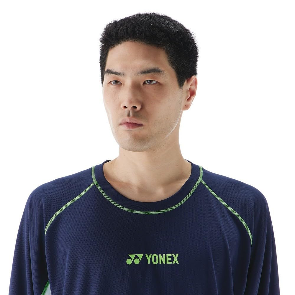 YONEX Unisex Long Sleeve Navy Blue T-Shirt 019