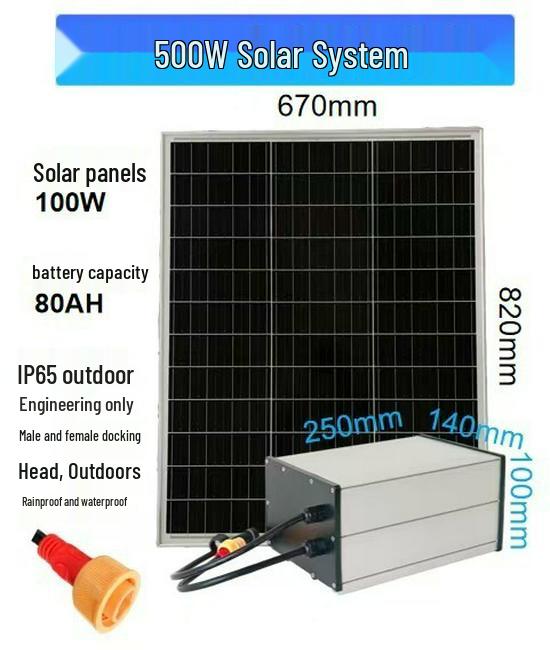 Solar LED Light System: 12V/24V/36V for Outdoor Signs & Strips
