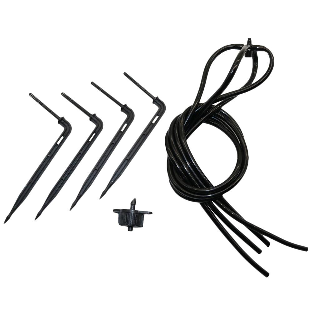 

Greenhouse Drip Irrigation System Dripper 4-Way Curved Arrow Dripper Kit With 8L/H Steady Flow Device Agriculture Tools 20 Sets чёрный