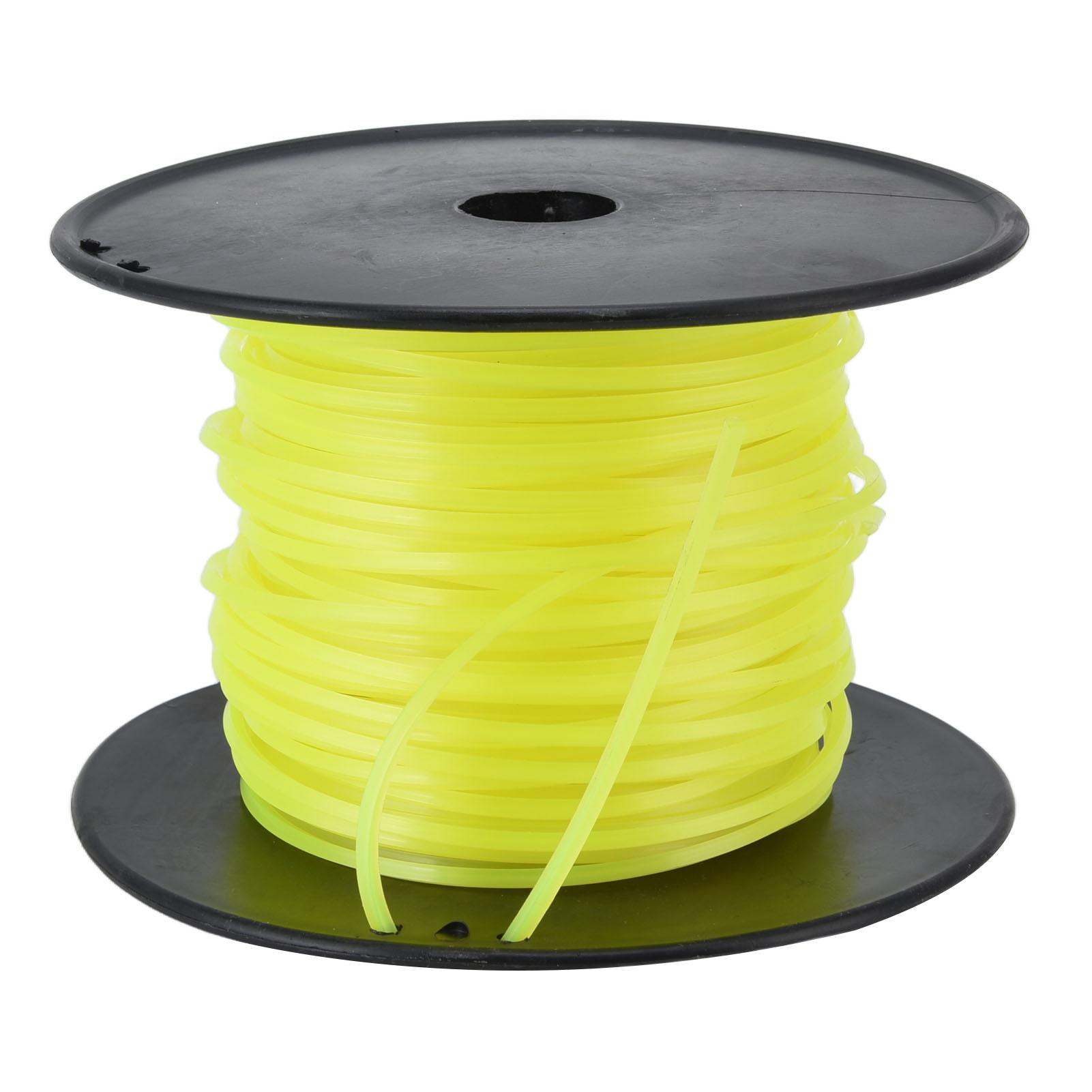 Mfyspace Yellow 3Mm String Trimmer Line Quadrate Grass Trimmer Line Lawn Mower Line For Husqvarna 50M 164.0Ft