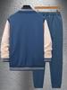2025 Autumn Men's Loose Baseball Jacket & Trousers Casual Sports Suit