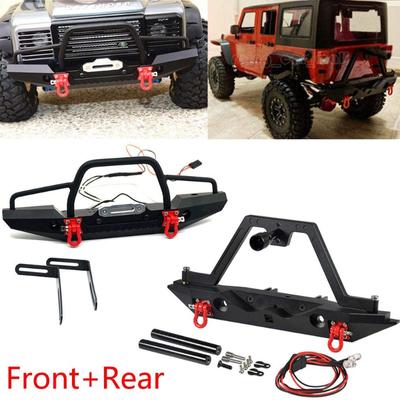 Metalowy Zestaw Przedniego i Tylnego Zderzaka dla TRX-4 Axial SCX10 II 90046 RC Crawler