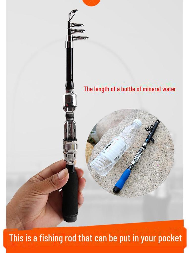 Mini Portable Pocket Fishing Rod for River and Sea Casting, Long-distance Swinging. Ideal for Small Sections, with Special Pricing.