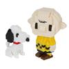Kawada Nanoblock Charlie Brown and Snoopy X 14 X 14 Cm Ages 12 and Up Interior Hobby NBH_252 4.5 NBH_252