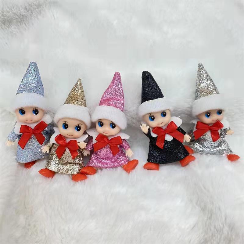 Baby Doll Elf Toy With Movable Arms Legs With Feet Shoes Christmas