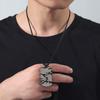Military Brand Necklace Camouflage Pendant Necklace Men's Titanium Steel Jewelry
