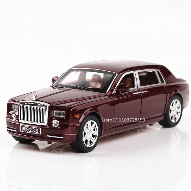 

1:24 Scale Phantom Spectre Cullinan Model Toy Vehicles Alloy Diecast Sound Light Doors Opened Pull Back Birthday Gifts for Kids