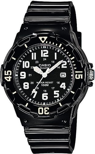 

Casio Analog Watch LRW -200H-1BV / -200H-2CV for Women and Kids, Gloss Black / Gloss White with Blue Check Pattern, Overseas Model [Parallel Import]