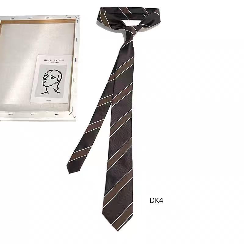 Versatile American Retro Brown Stripe Tie: Use As a Belt, Shirt Accessory, or Jeans Waist Chain.