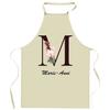 Tablier De Cuisine - Marie-Annick Lettre - Impression Bretonne - Coton Résistant - Liens Ajustables
