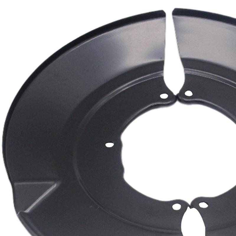 Front Side Brake Dust Shield 2Pcs 7D0407343A Professional 7D0407343B Automobile Accessory Black Replacement Dust Cover