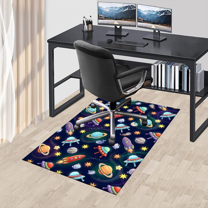 1PC space planets Non-Slip Floor Carpet Compatible for Office&Living Room&Bedroom&Dining room - Soft & Pattern-G0349