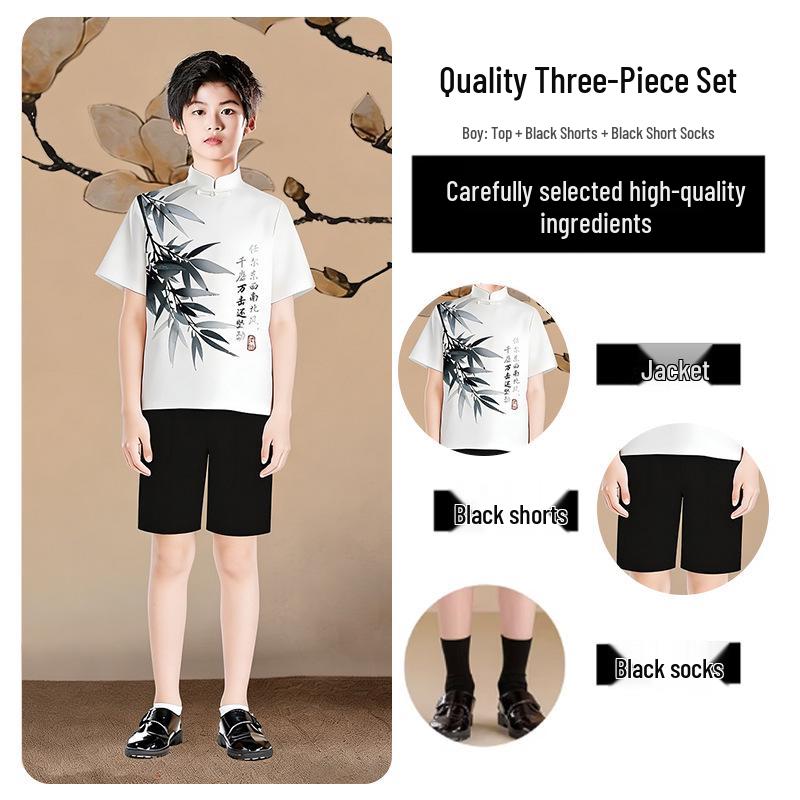 Children s Chinese Style Performance Costume for School Choir and Poetry Recitations 160cm