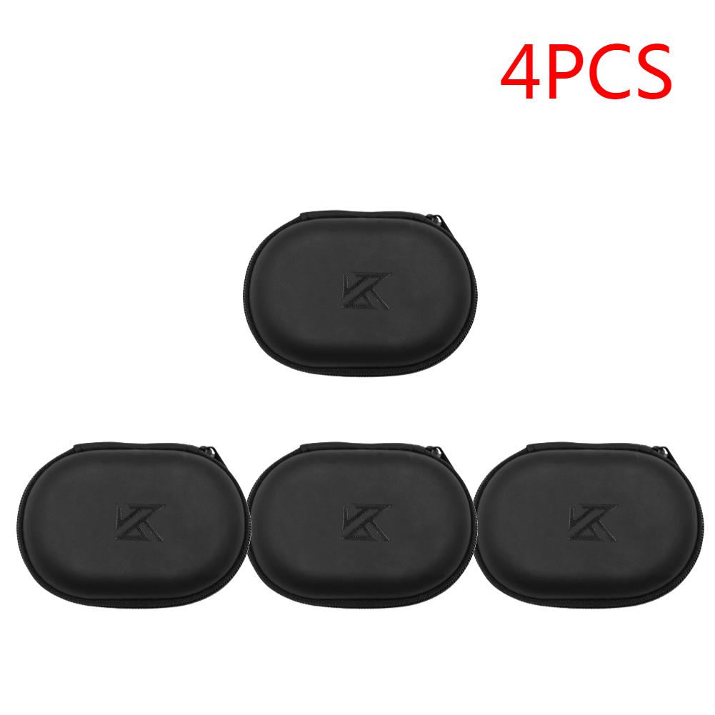 1-20 Stück KZ Kopfhörer Oval Aufbewahrungstasche Kabelgebundene Kopfhörer PU Reißverschluss Aufbewahrungsbox Tragbarer Haltebehälter für KZ BA10 AS10 ES4