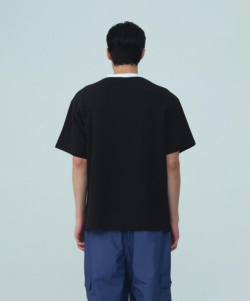 REST&RECREATION Coloration Jersey Top - Black
