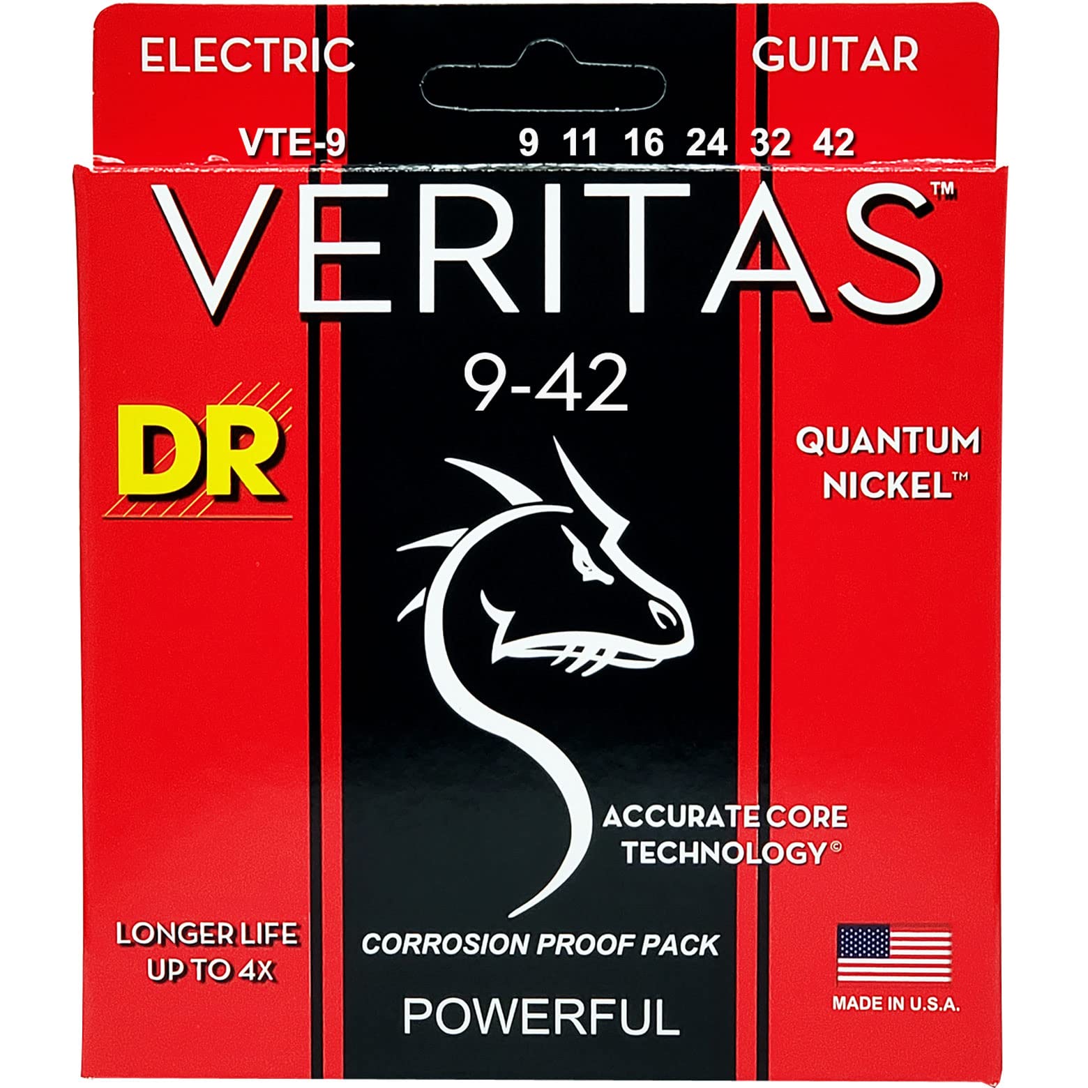 

Струны для электрогитары DR Strings VERITAS Quantum Nickel (ДР) .009-.042 VTE-9 [ ]