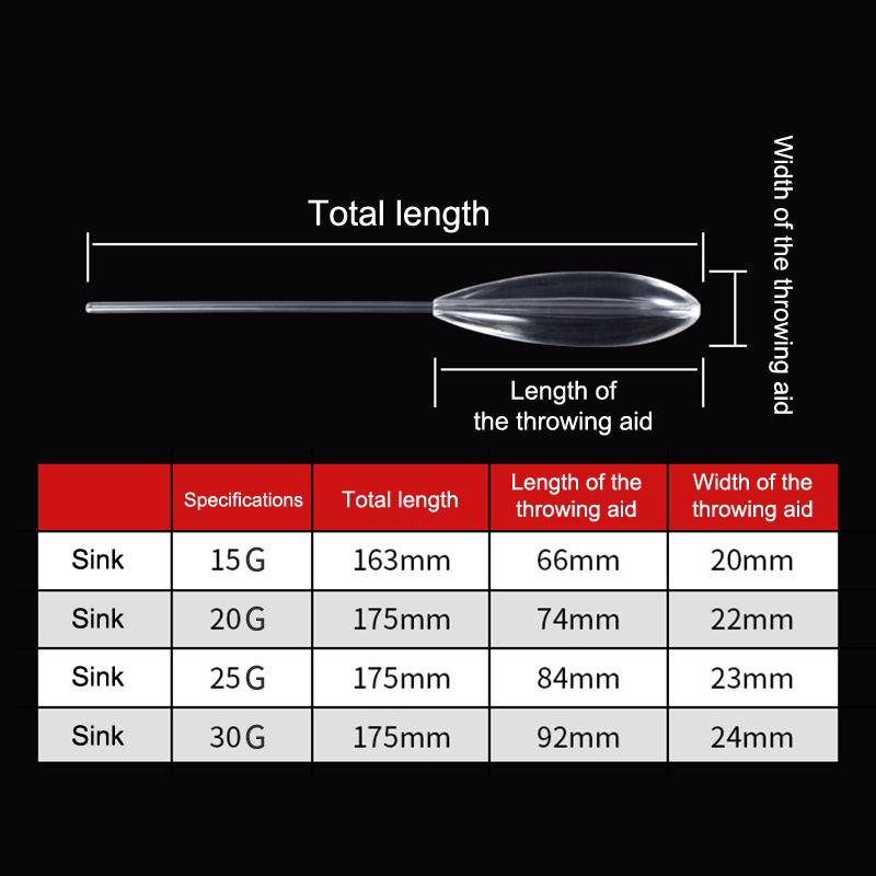 4g-40g Fishing Float Sinking Bobber 5Pcs for Carp Catfish Bass Effective in River Ocean Angling Scenarios