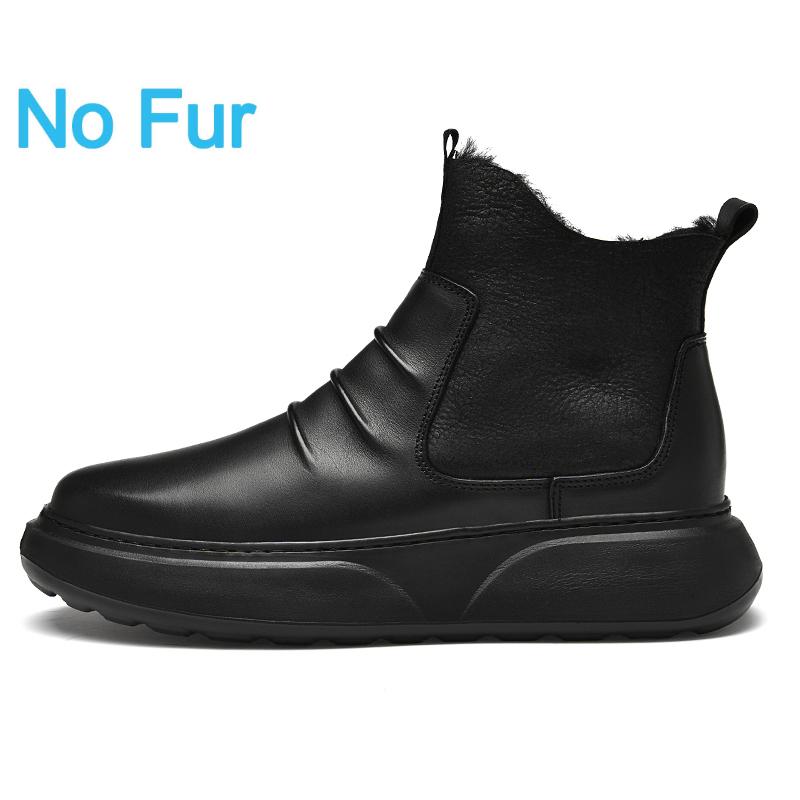 

Мода Мужская Мода Повседневные Ботинки Осень Зима Дизайн Удобная Рабочая Обувь Натуральная Кожа Деловые Толстая Подошва Нескользящие Мужские Ботильоны 45