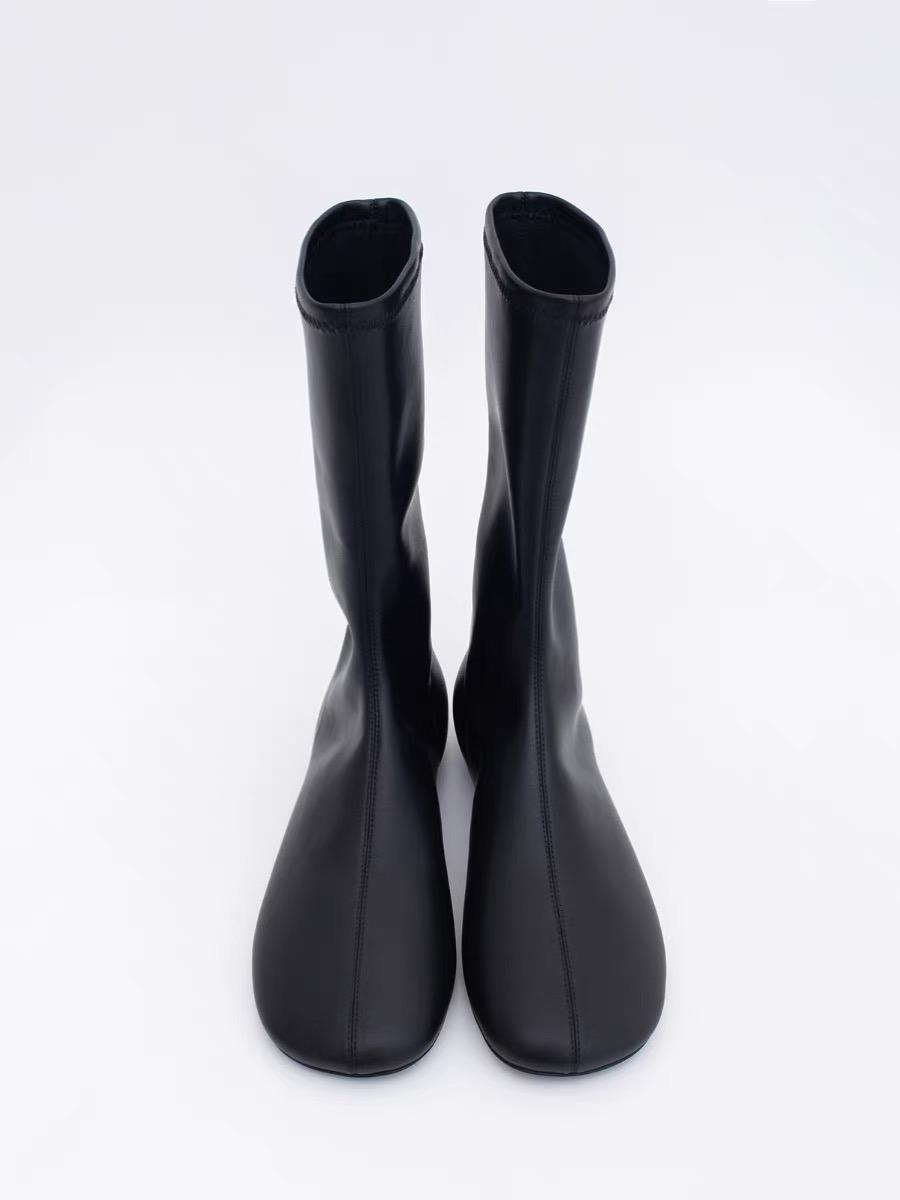 

Модные туфли на плоской подошве, женские ботинки челси, прогулочные ботинки на молнии, модная обувь 2024 года, зимняя мода, новые ботильоны, повседневная женская обувь для мотоциклистов 40 чёрный