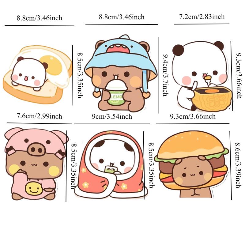 Bubu en Dudu Koelkastmagneten Kawaii Panda Yier Koelkastmagneten Sticker Huisdecoratie Sticker Creatieve Anime Huisaccessoires
