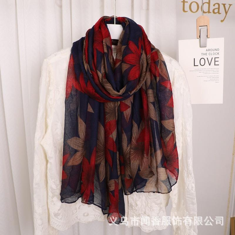 

Yarn Scarf, Soft And Skin-friendly Cotton And Linen Silk Scarf, Neck Decoration, Neck Warmer, Shawl For Women