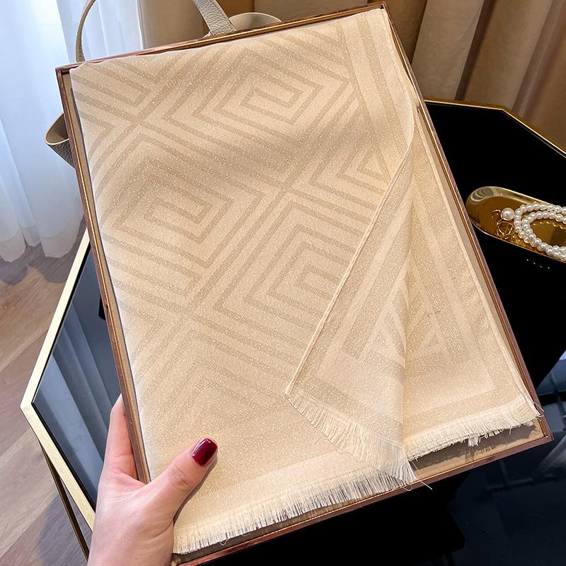 New Ladies Elegant Print Hijab cotton long scarf With Four Seasons Sun Protection Scarf Decoration Shawl Wrap Headscarf