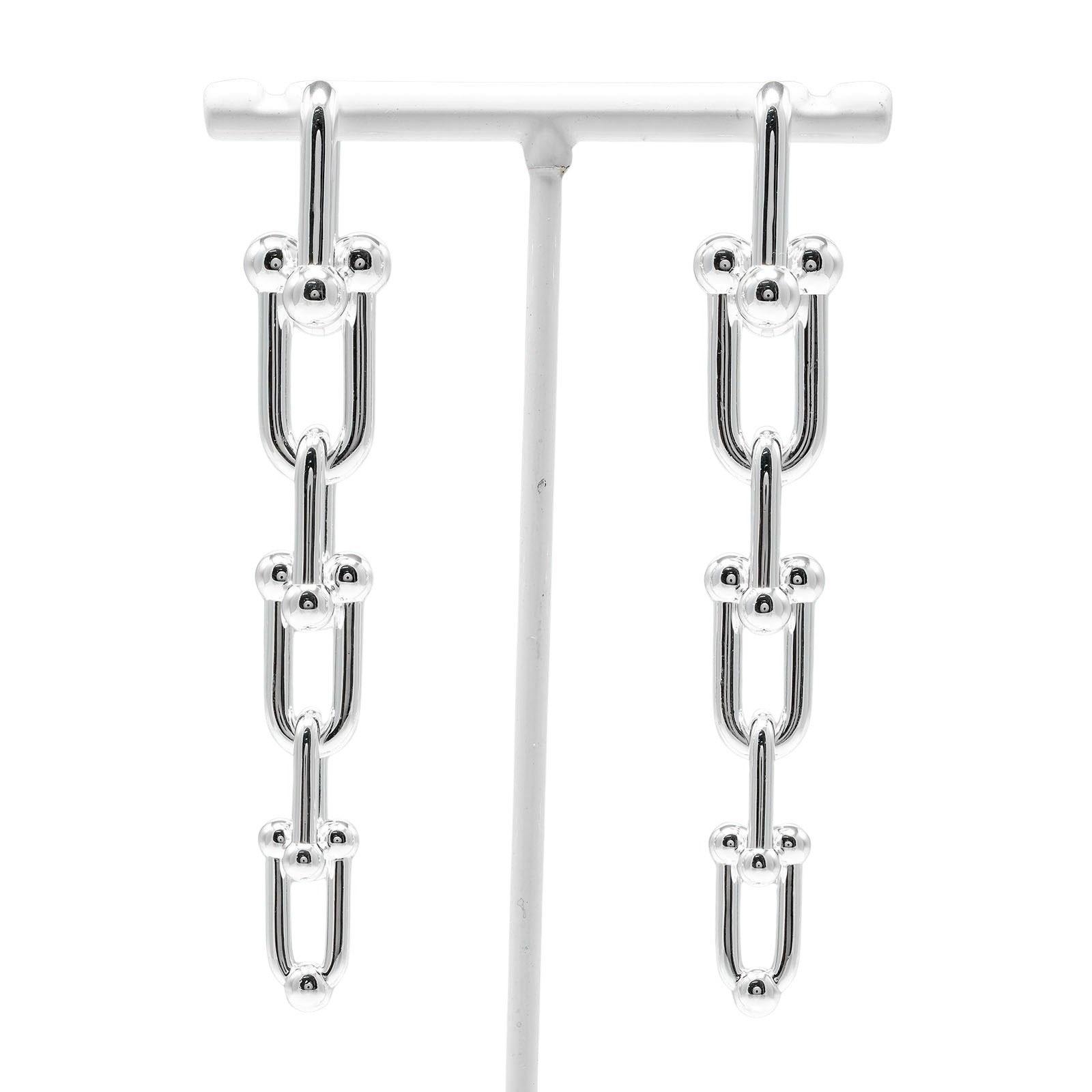 

TIFFANY&Co. Hardware Graduated Link Piercing Silver925 22.2g Women Used