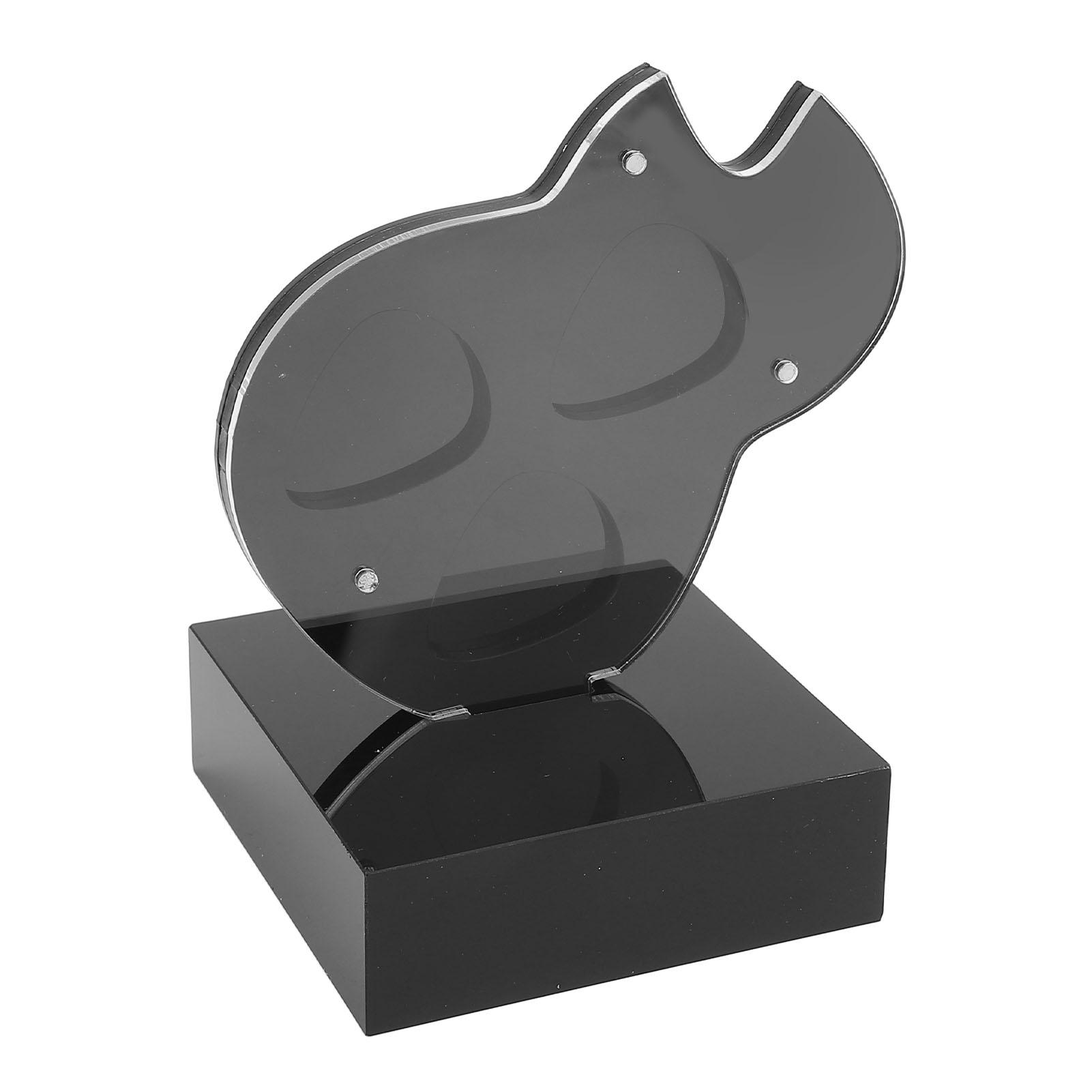 

Акриловый держатель для хранения медиаторов для гитары, 3 слота, магнитный, пыленепроницаемый, домашний декор, дисплей для медиаторов