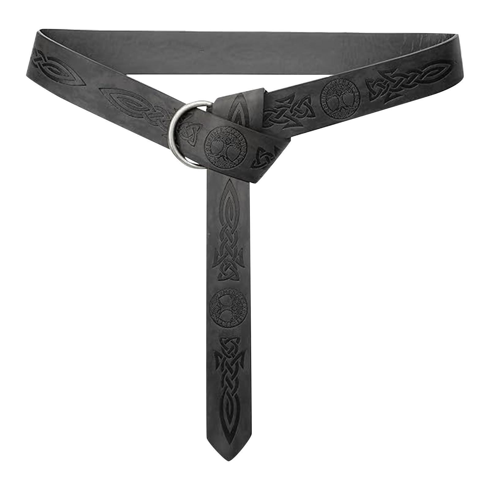 

Мужской ремень Knight Belt из тисненой искусственной кожи с уплотнительным кольцом One Size чёрный