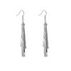 European and American Multi-Layer Hollow Metal Geometric Tassel Earrings