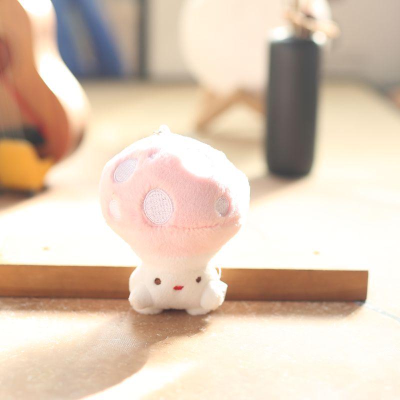 Cute Cute Dopamine Small Mushroom Pendant Plush Toy Doll Bag Hanging Keychain Doll Doll Doll