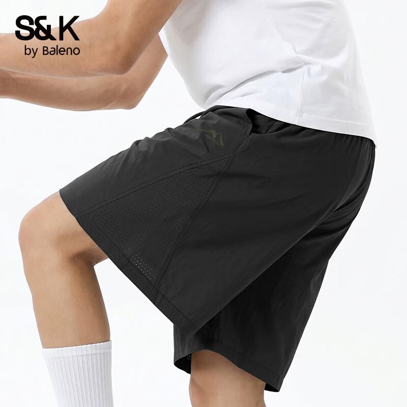 Baleno Men s Ice Silk Perforated Quick Dry Sports Shorts M