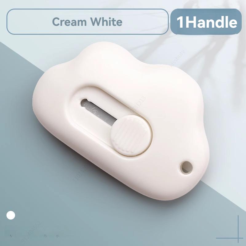 1-3 Piece Cuter Mini Clouds Utility Knife Knife Paper Cutter Art Pcreative Cloud Cute Cartoon Box Knife Stationery Tape Cutter Three-color Optional